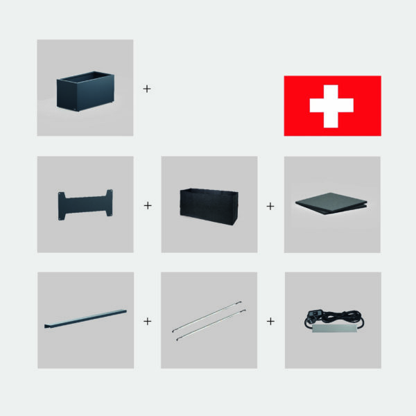 METAL PLANTER KIT SWISS PLUG - Imagen 1